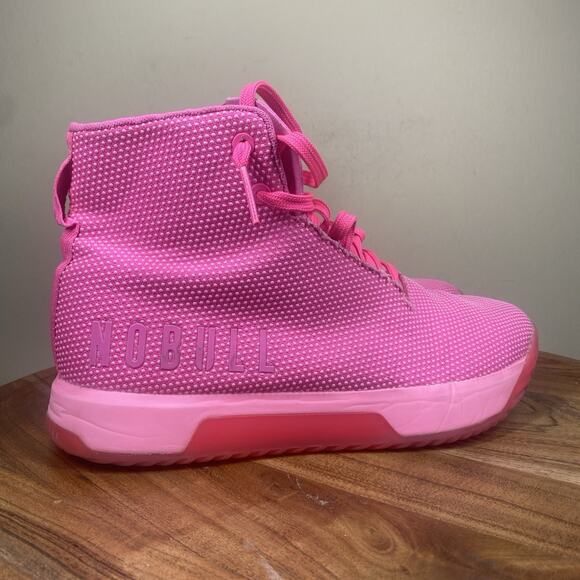 Nobull Outwork Impact Superfabric Neon Pink Womens Size9 High Top Training Shoes - Picture 1 of 10
